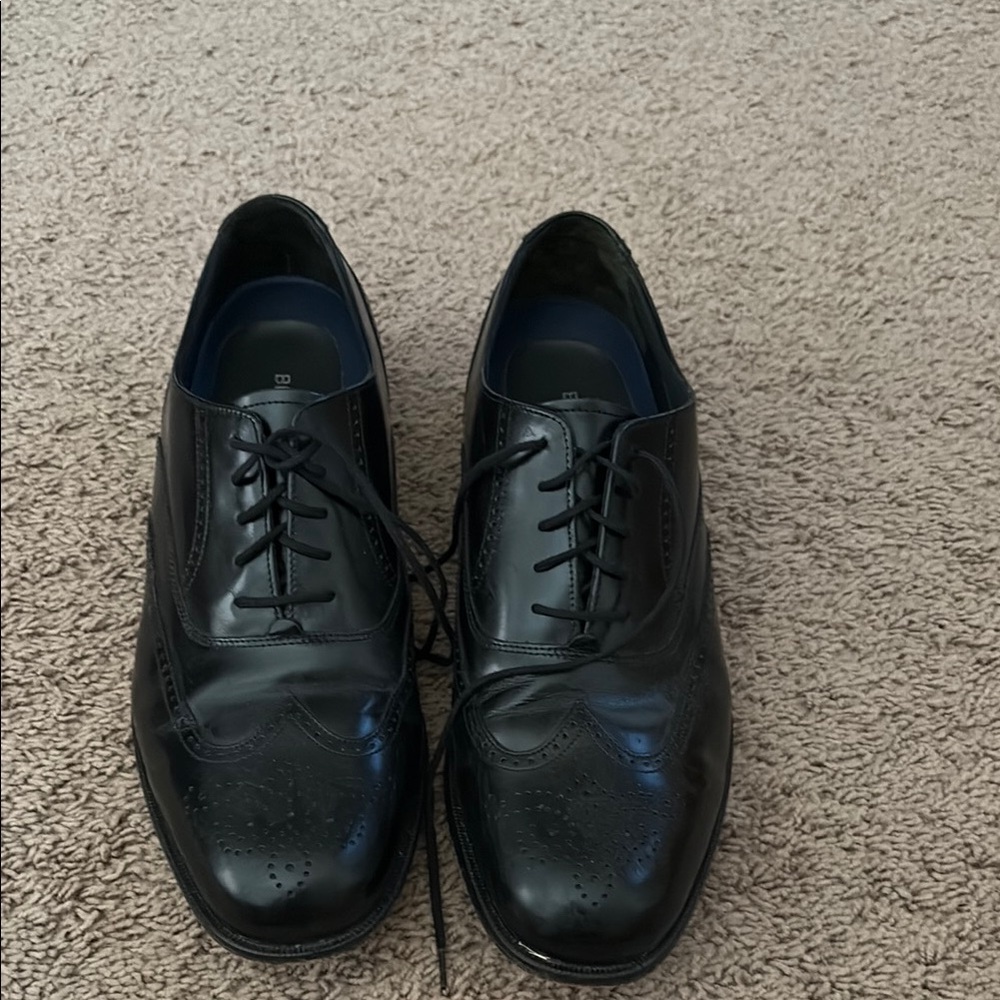 Bostonian Black Leather Oxford Dress Shoes